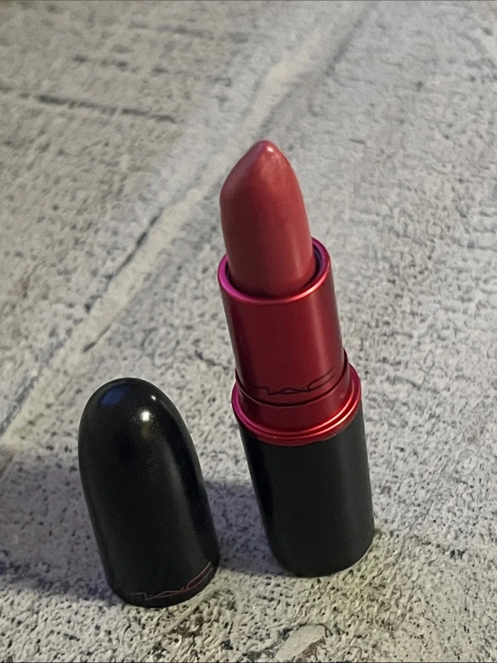 New MAC Cosmetics Viva Glam IV Frost Berry Pink Lipstick